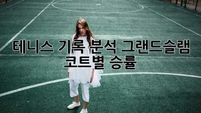테니스 기록 분석: 그랜드슬램 & 코트별 승률